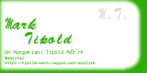 mark tipold business card